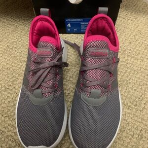Adidas Women's Gray and Pink Sneakers